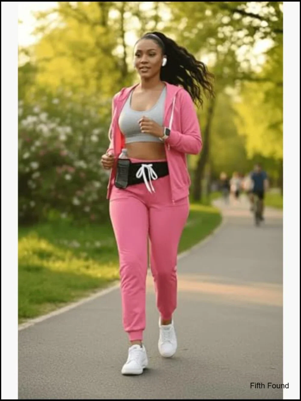 Womens 2 Piece Tracksuit Set Hoodie and Jogger Pockets Matching Outfit